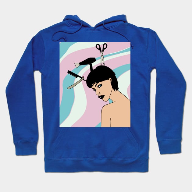 Styling Queen Hair Stylist Beautician Hoodie by flofin